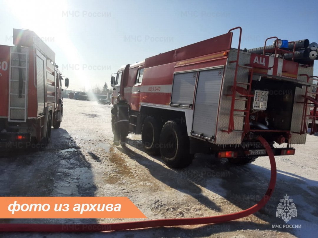 Пожарно-спасательное подразделение Ленинградской области ликвидировало пожар в Гатчинском районе