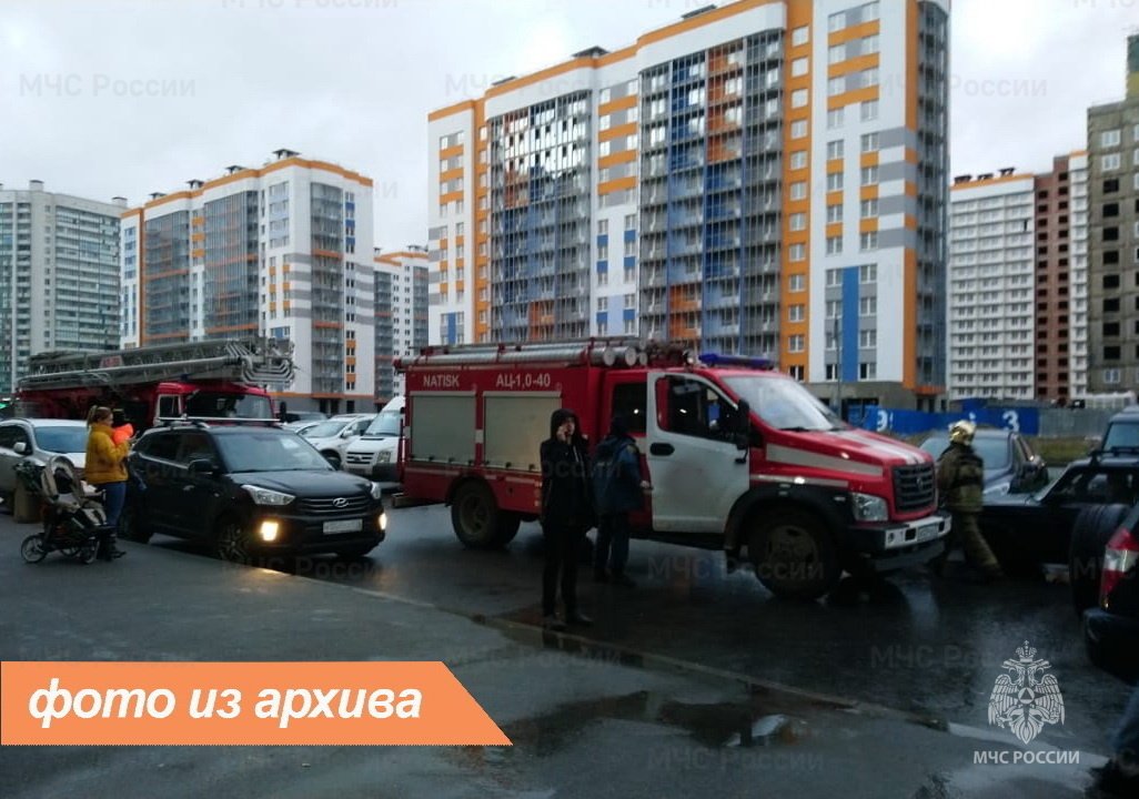Пожарно-спасательные подразделения Ленинградской области ликвидировали пожар в г. Гатчина