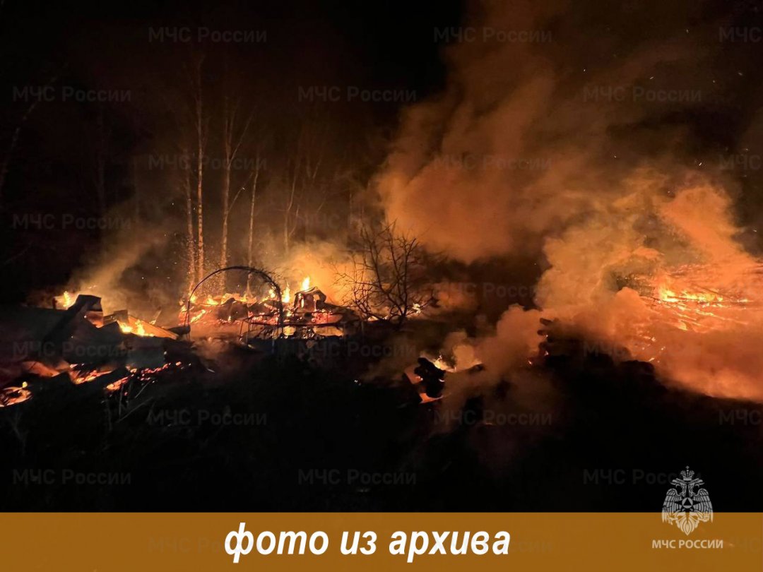 Пожарно-спасательное подразделение Ленинградской области ликвидировало пожар в Гатчинском районе